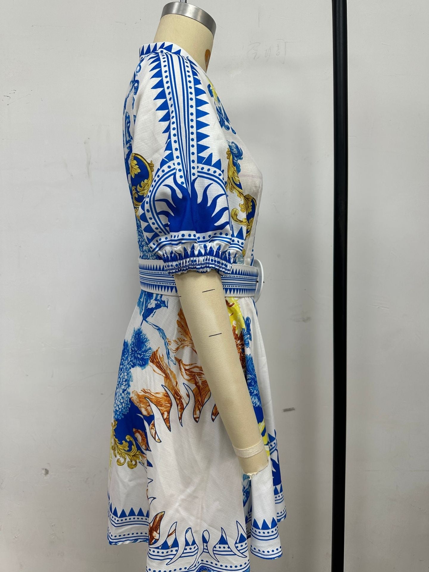 Fashion Printed Short Dress