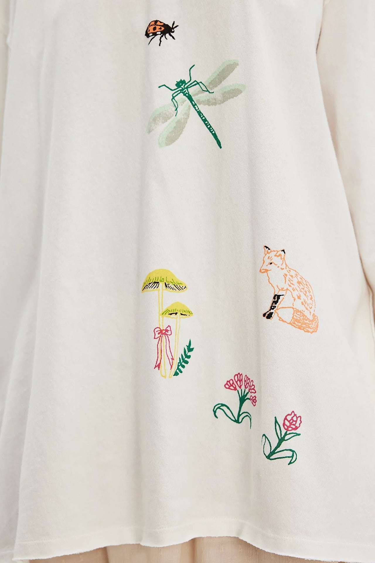 Embroidered Knit Pullover Sweatshirt