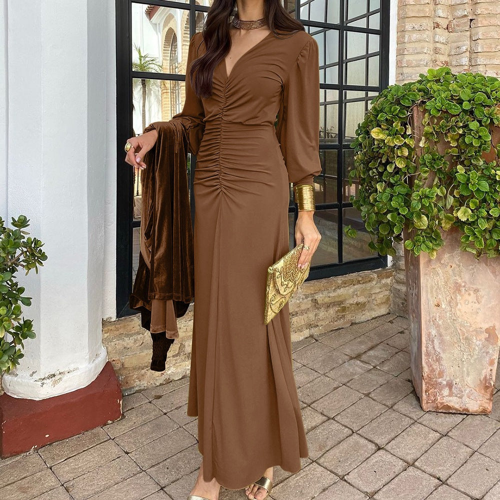 Elegant French Style Maxi Dress
