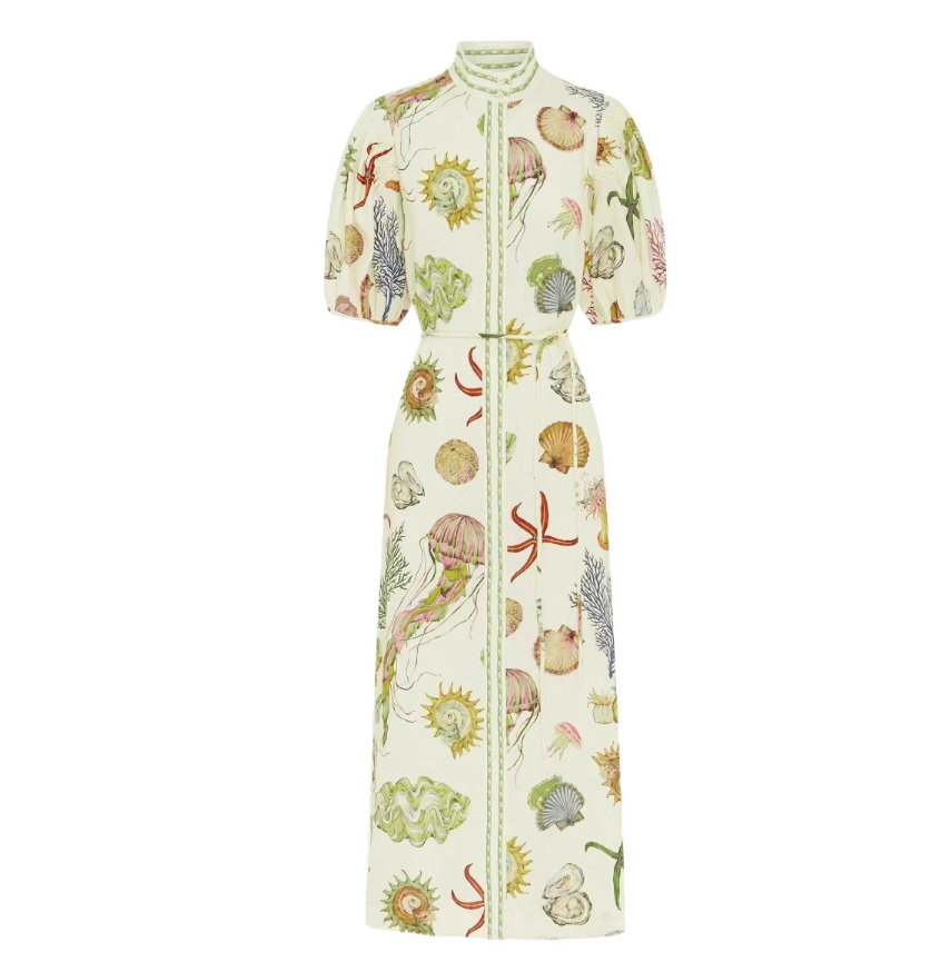 Casual Linen Short Sleeve Shirt Dress