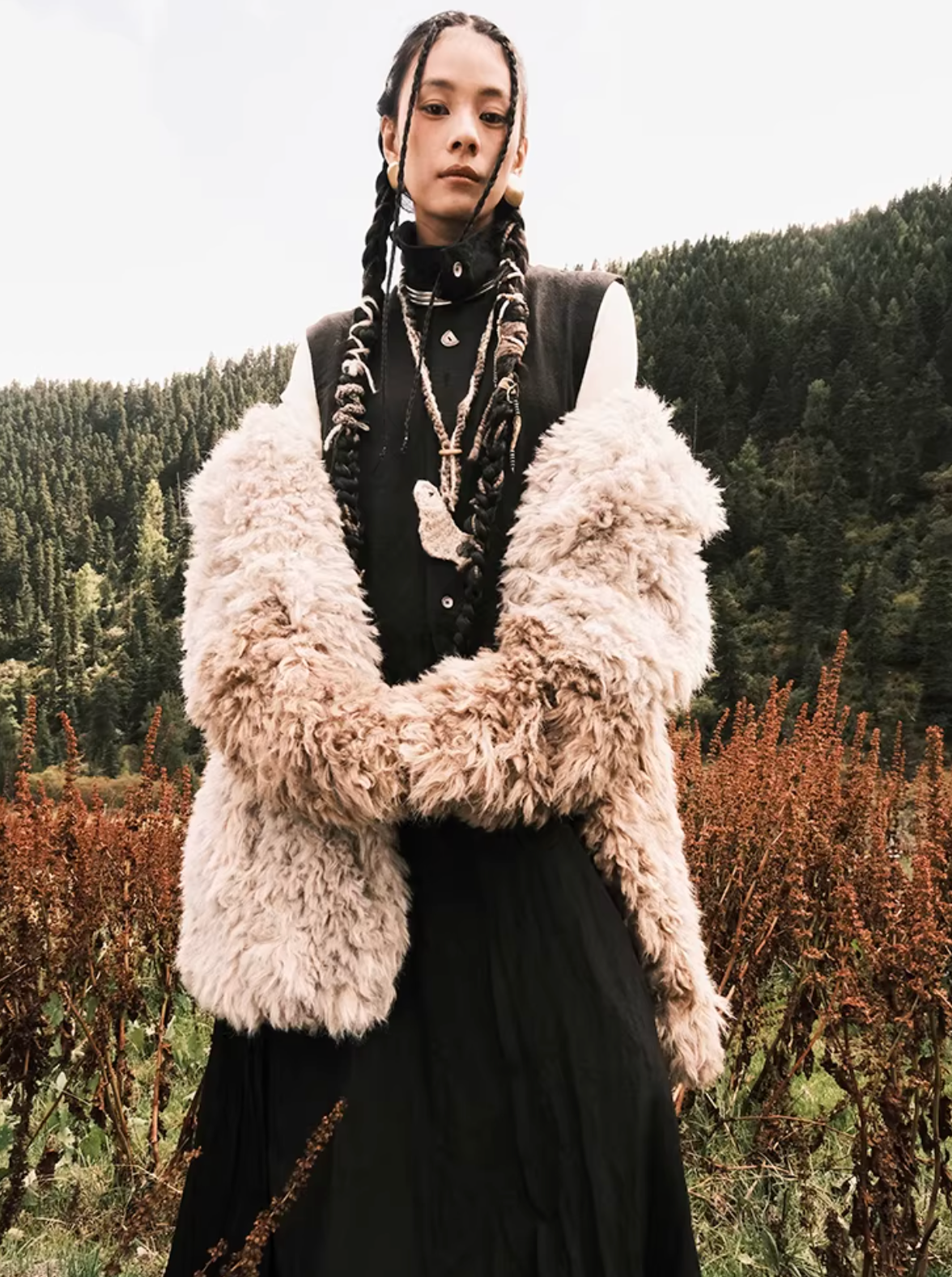 Panelled Long Vest Dress