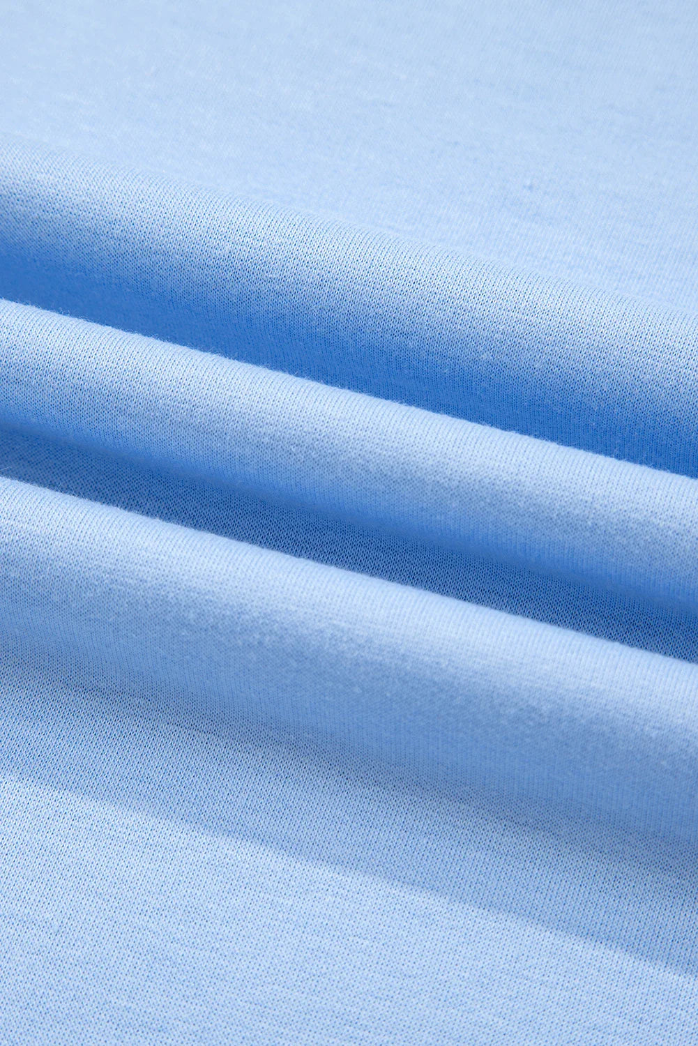 Beau Blue Striped Patch Front Casual Tee