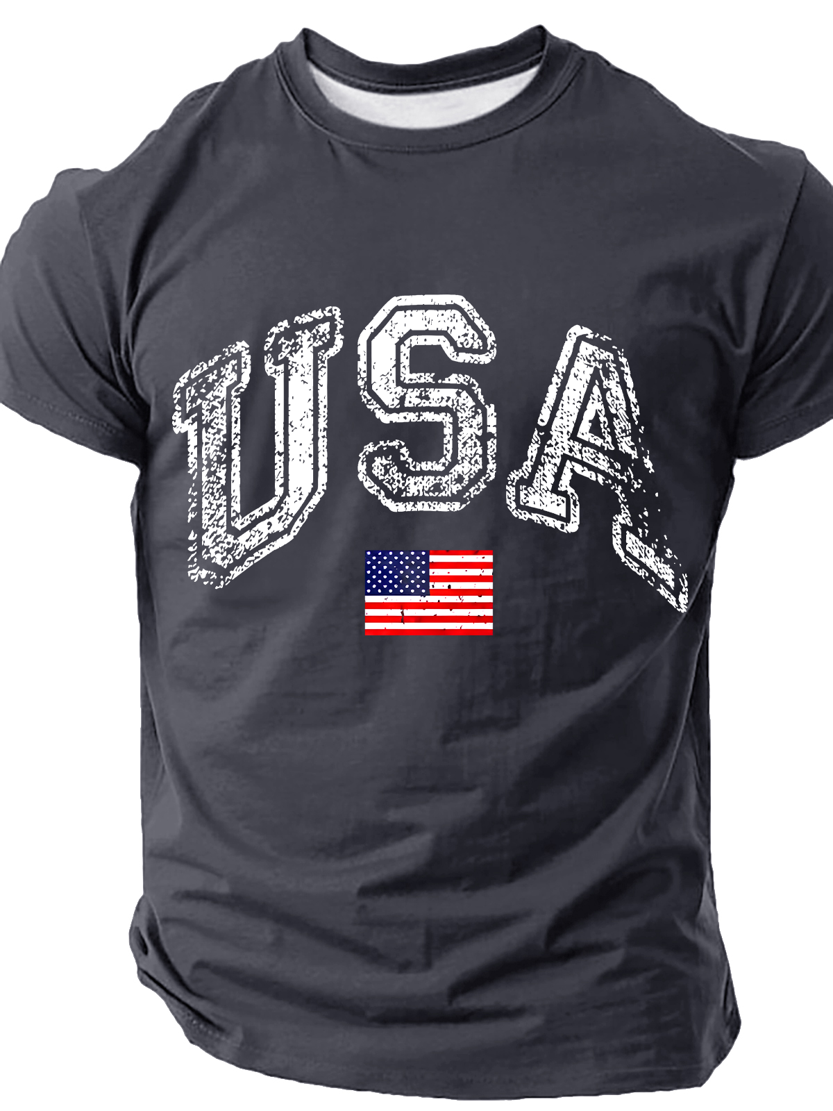 Old American Flag Cotton T-Shirt