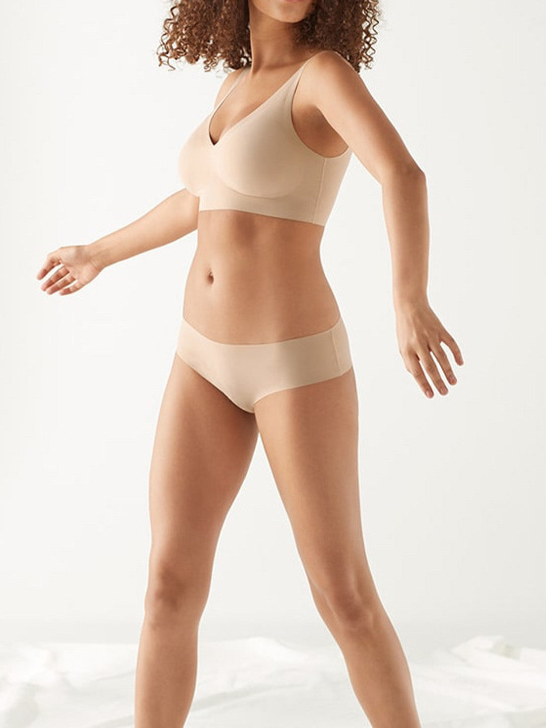 Seamless Comfort V-Neck Sleep Bra Set
