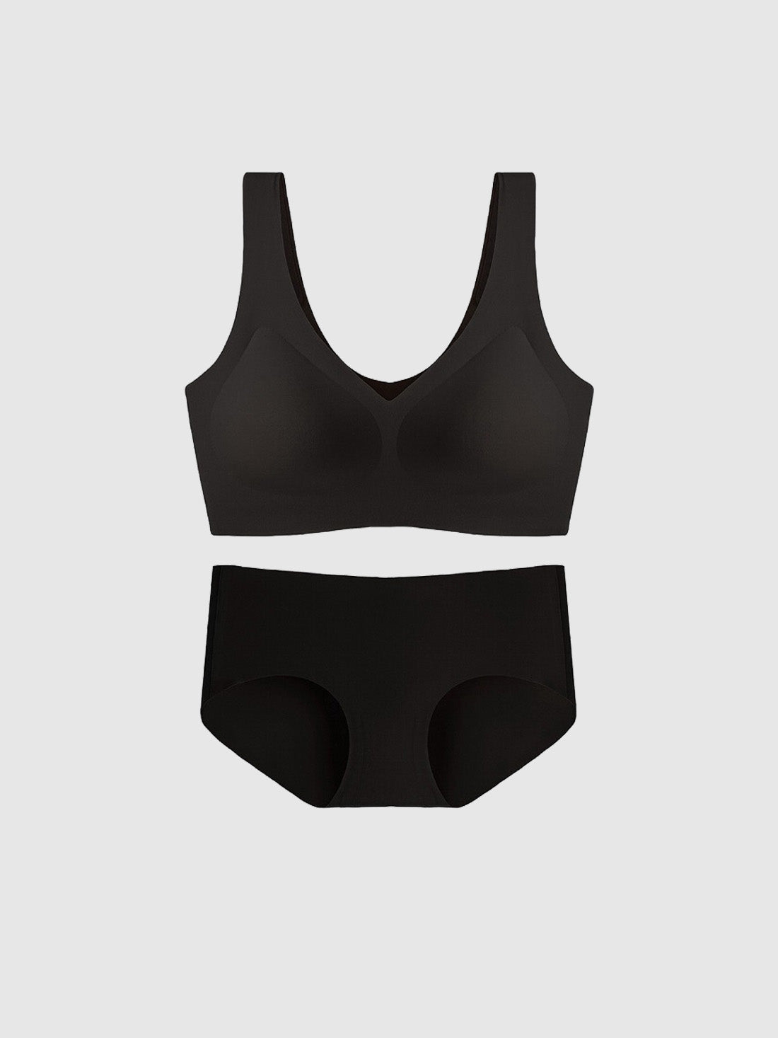 Seamless Comfort V-Neck Sleep Bra Set