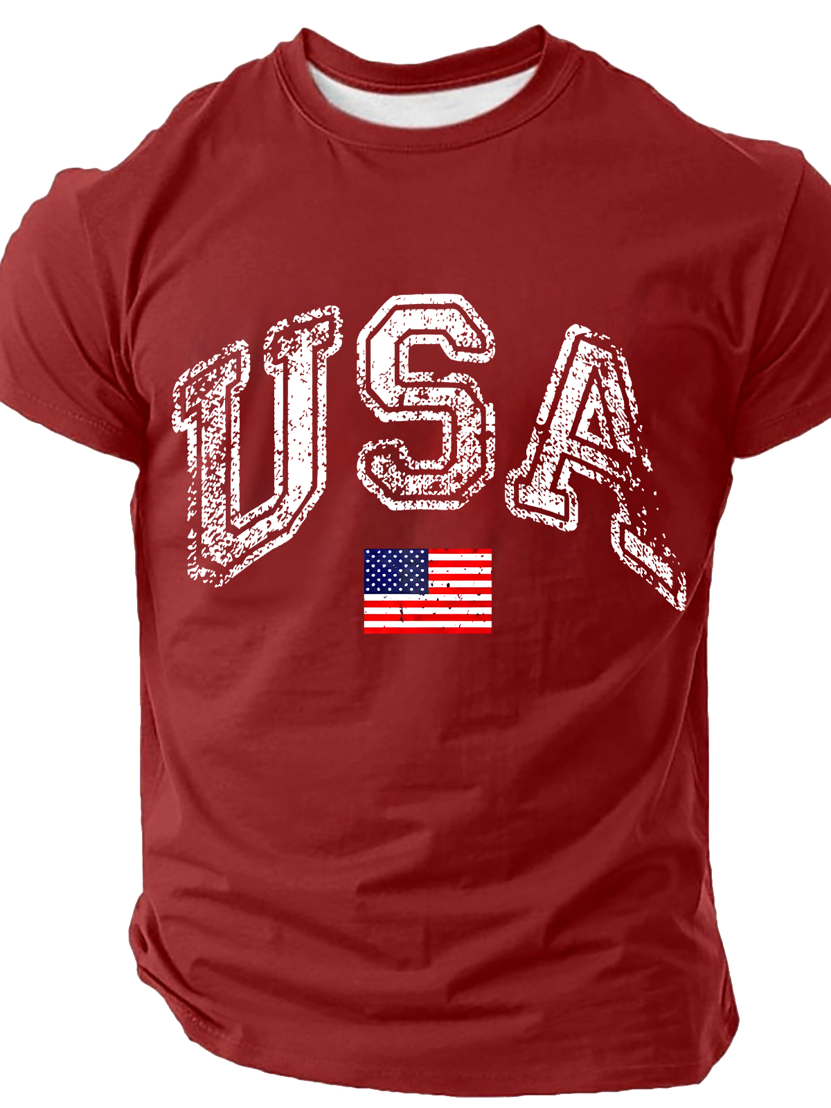 Old American Flag Cotton T-Shirt