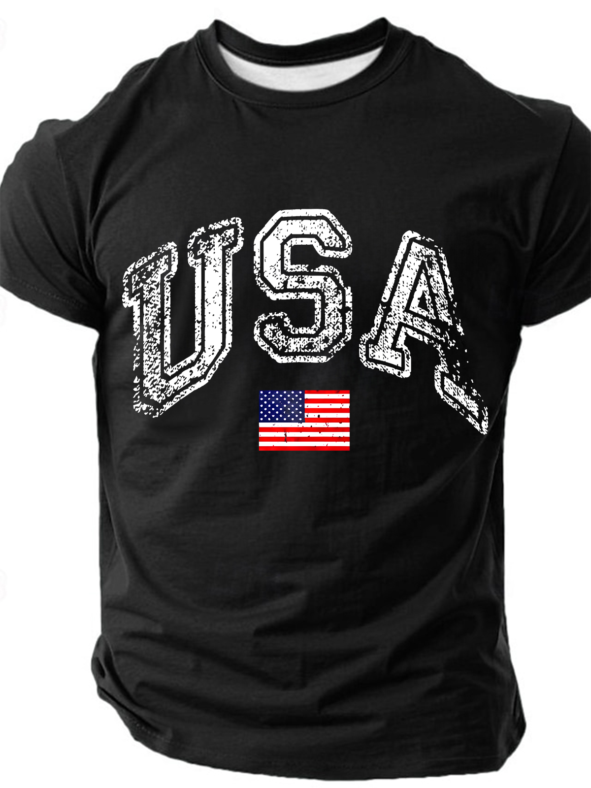 Old American Flag Cotton T-Shirt