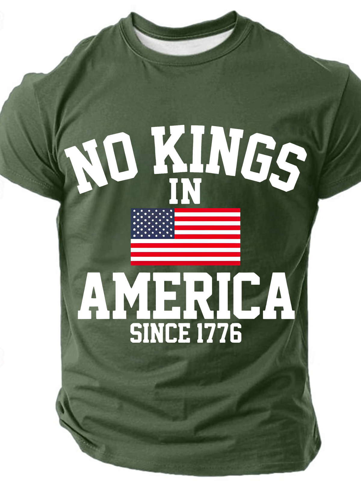 No Kings In America Since 1776 Cotton T-Shirt