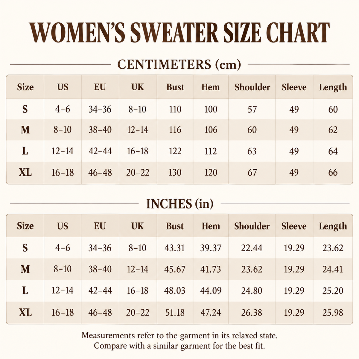 Women's Brown Textured Knit Sweater