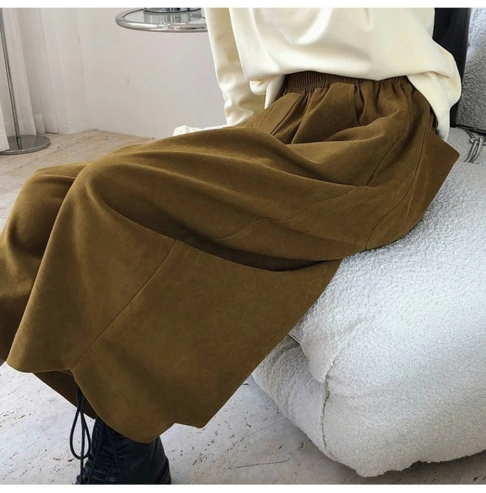 Vintage Japanese-Style Balloon Pants | Relaxed Wide-Leg Cropped Trousers