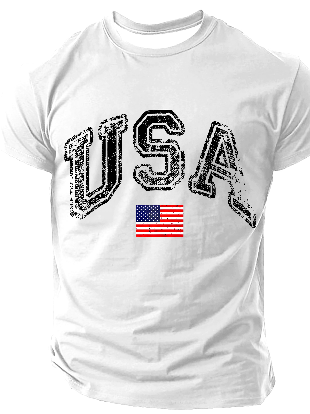 Old American Flag Cotton T-Shirt