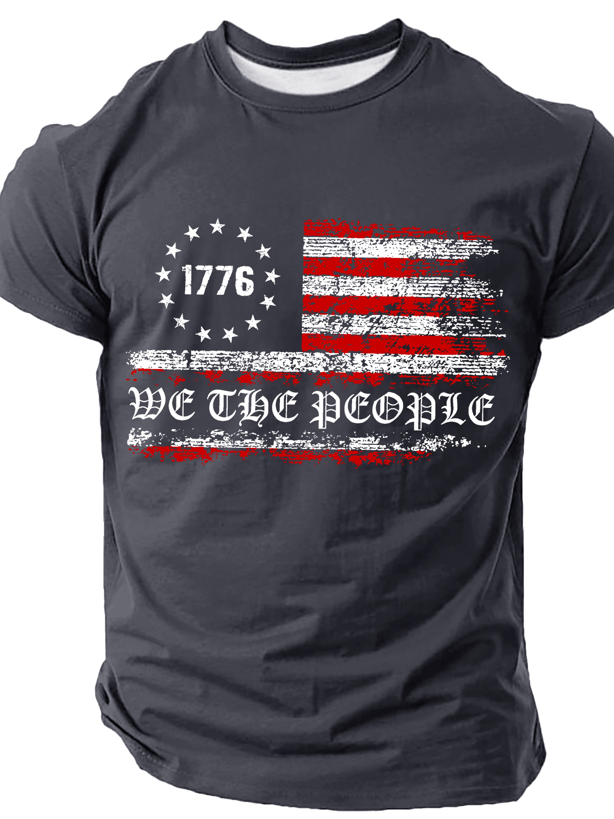 We The People,American Patriotic ,1776 Us Flag Cotton T-Shirt
