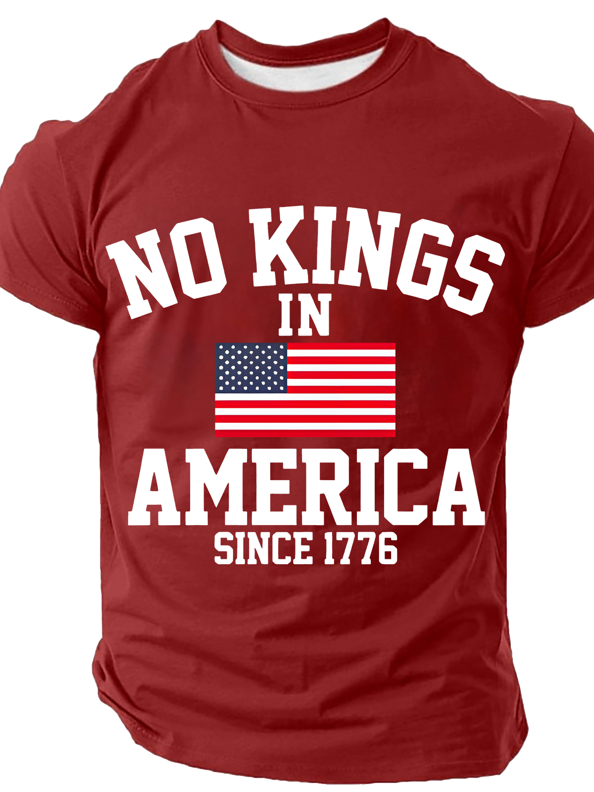 No Kings In America Since 1776 Cotton T-Shirt