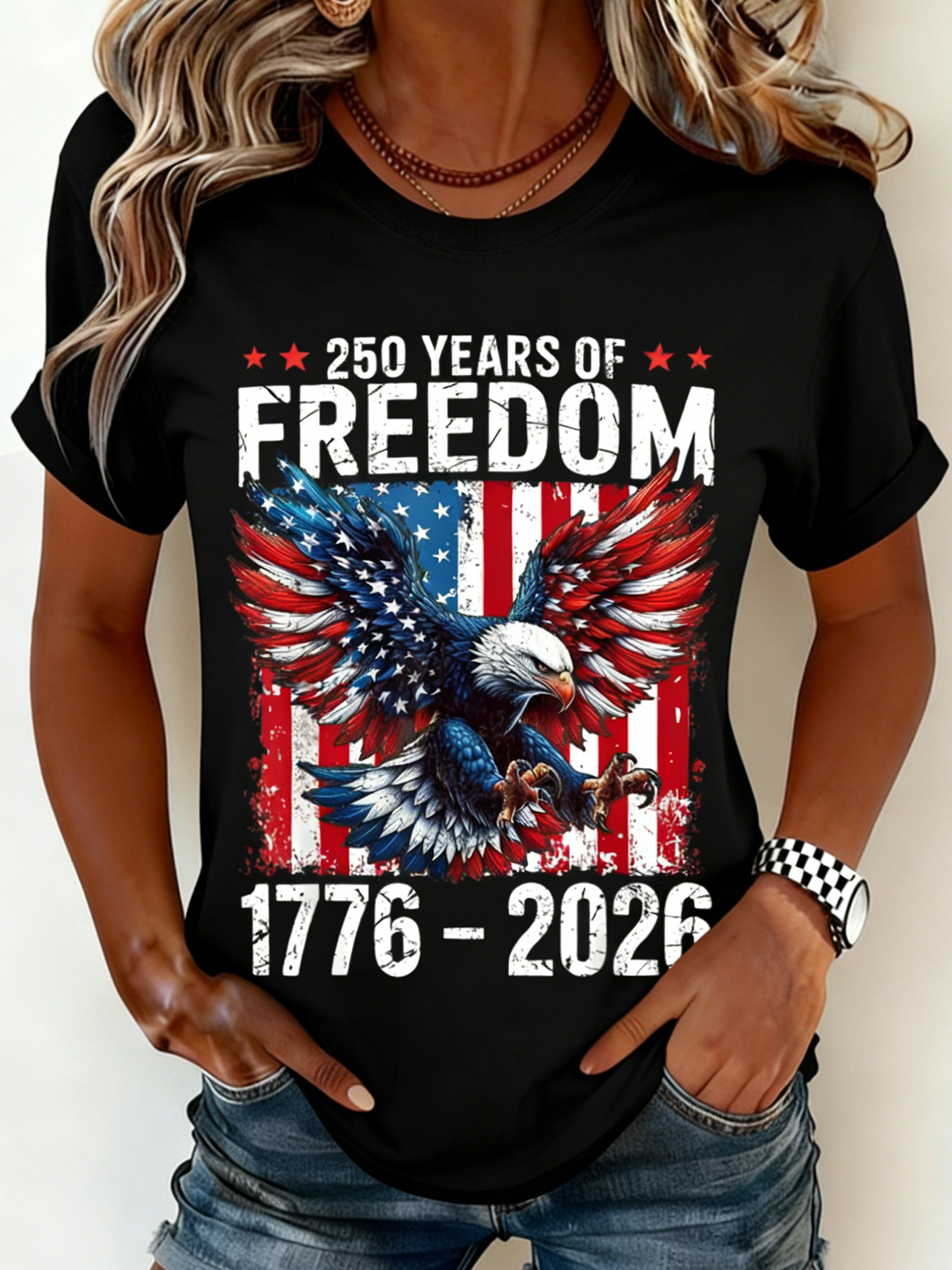 250th anniversary Casual Crew Neck T-Shirt