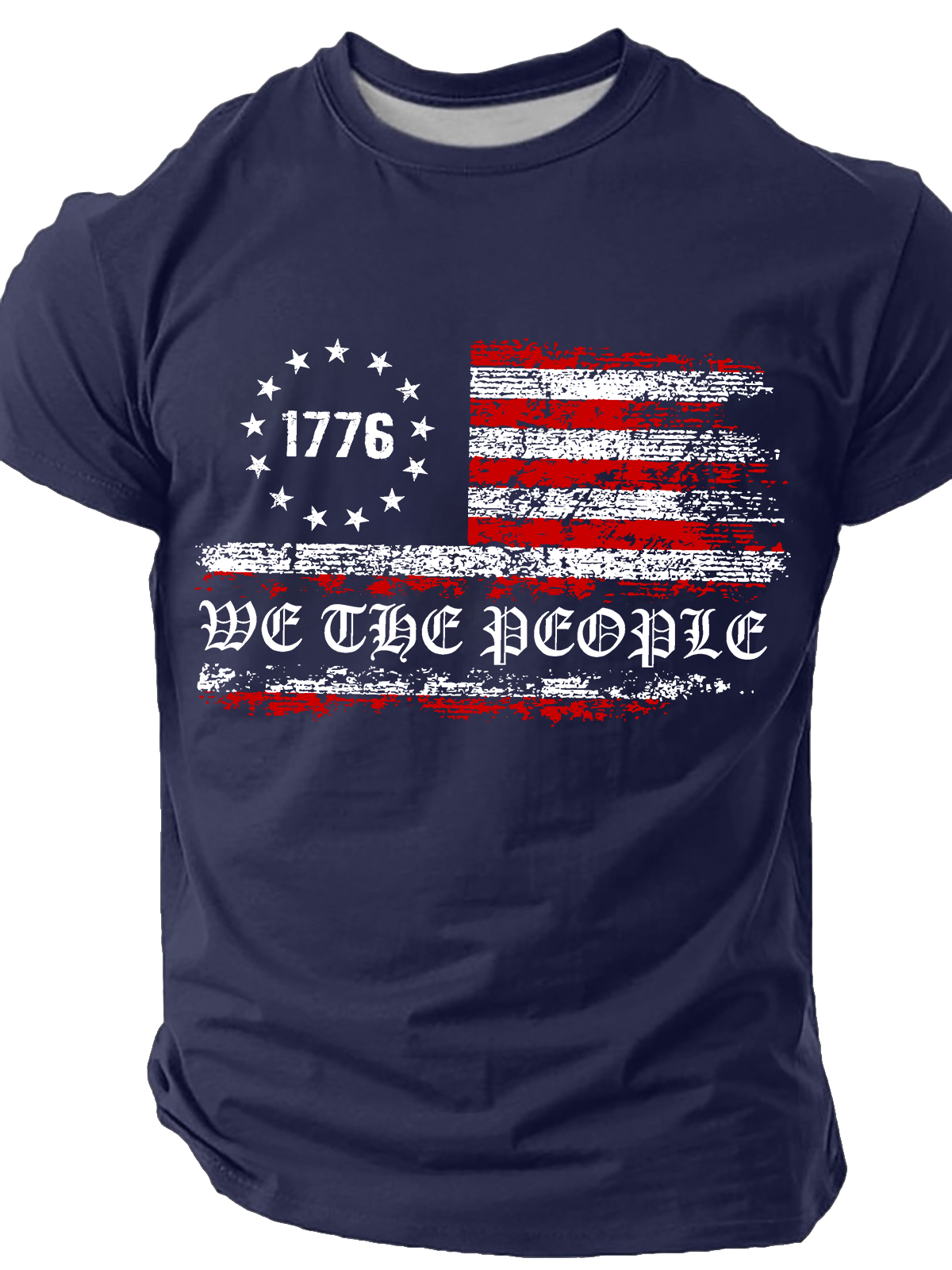 We The People,American Patriotic ,1776 Us Flag Cotton T-Shirt