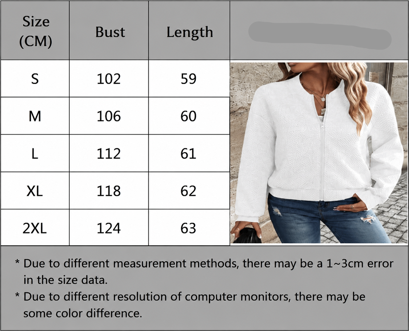 Plaid Zip-Up Round Neck Knit Jacket | Casual Long Sleeve Layering Outerwear
