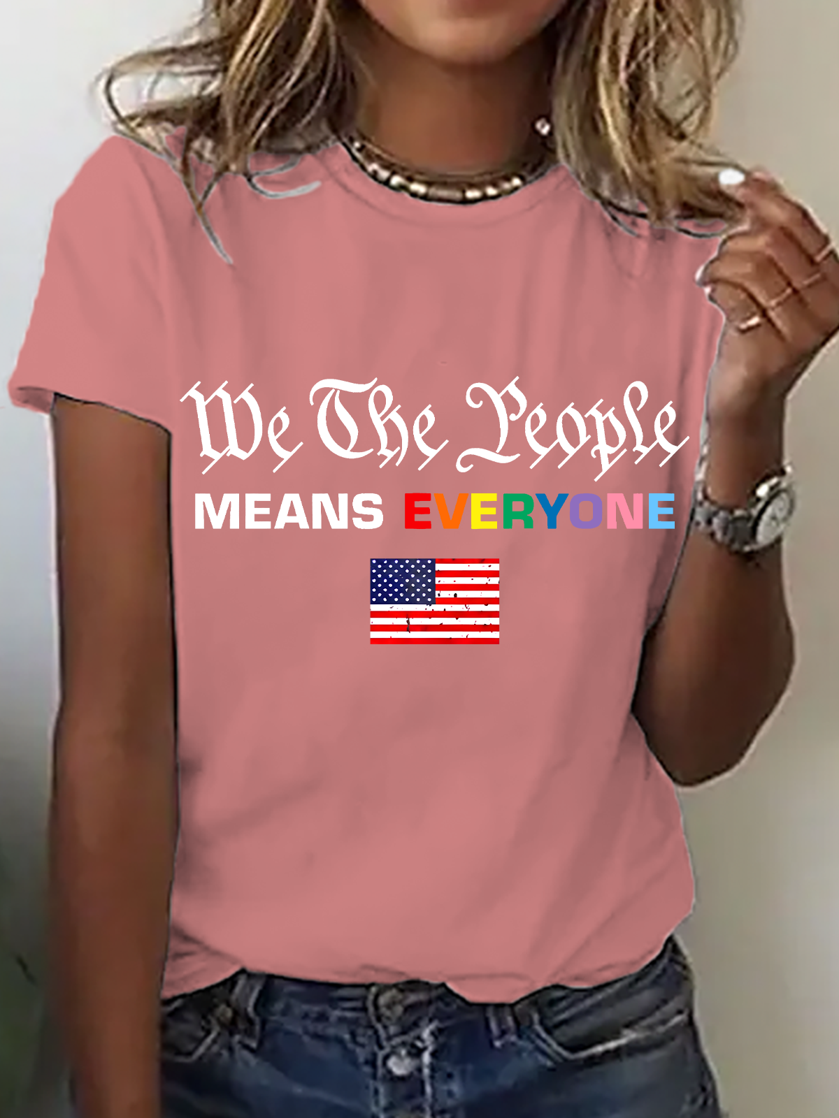We The People Means Everyone Cotton T-Shirt