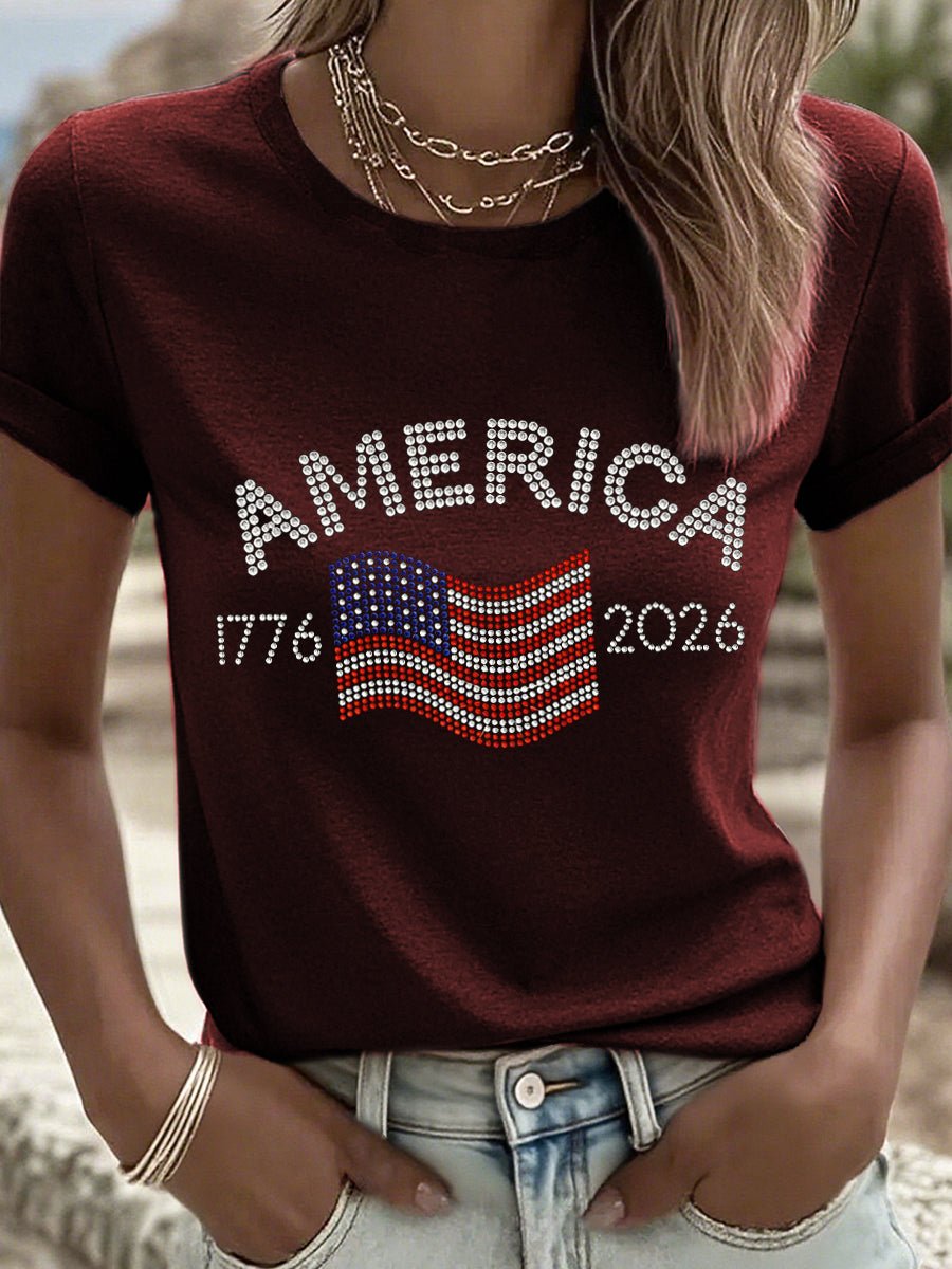 Women's 250 Printed Casual T-Shirt