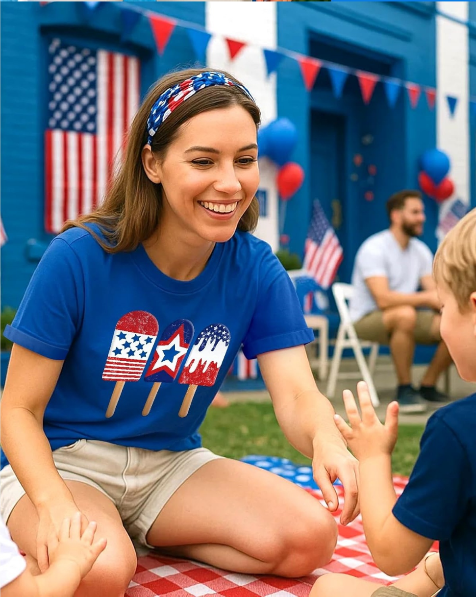 Women's 250th Anniversary Of The Founding Of the United States Cotton Vintage Short Sleeve Crew Neck 3D Printing Daily Going Out Casual T-Shirt